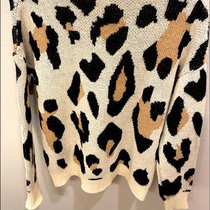 Animal print sweater